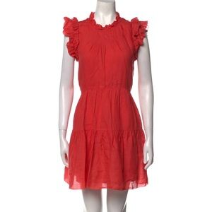 Sea New York Kids Size 10 Preppy Ruffled Mini Dress Summer Tiered Ramie Vacation